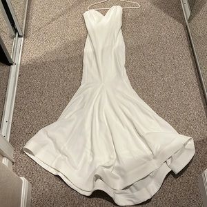 White long strapless formal dress | Wedding Dress